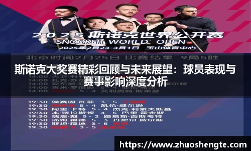 斯诺克大奖赛精彩回顾与未来展望：球员表现与赛事影响深度分析